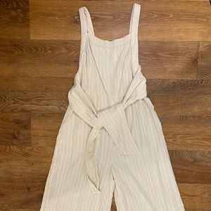 Beige Linen Jumpsuit